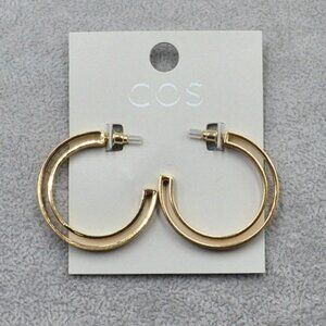 COS Cut Out Hoop Earrings